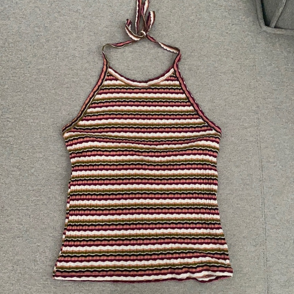 Backless Tie Halter Top